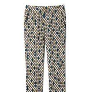 Piamita Brigitte Geometric Print Silk Pants